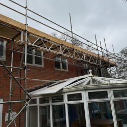 This is an image of a Scaffold on a Romsey Home